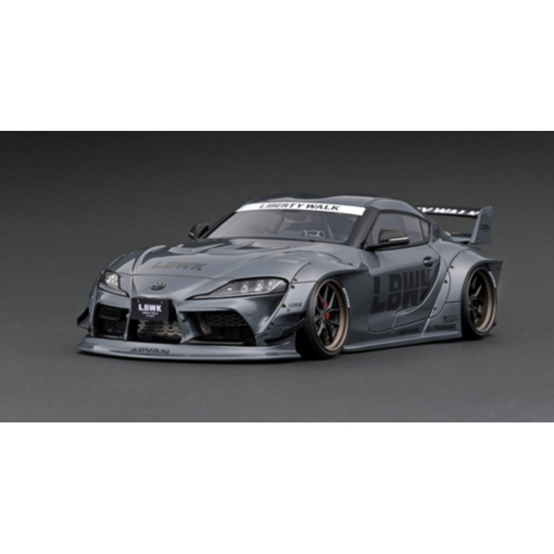 1/18 Ignition ModelLB-WORKS TOYOTA SUPRA (A90) Gun Metallic Resin Car Model