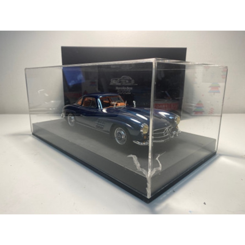 DEFECT AS-IS 1/18 DreamPower Mercedes-Benz Mercedes MB 300 SL 300SL (Blue) Car Model Limited 30 Pieces (#13/30)