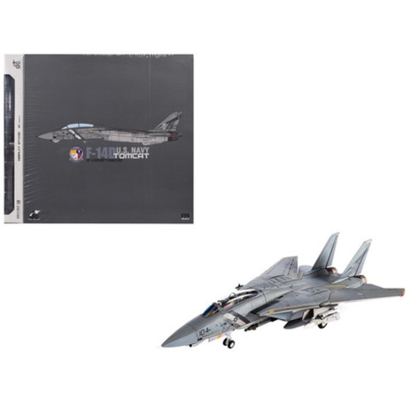Grumman F-14D Tomcat Fighter Aircraft "VF-2 Bounty Hunters NE104" (2002) United States Navy 1/72 Diecast Model by JC Wings