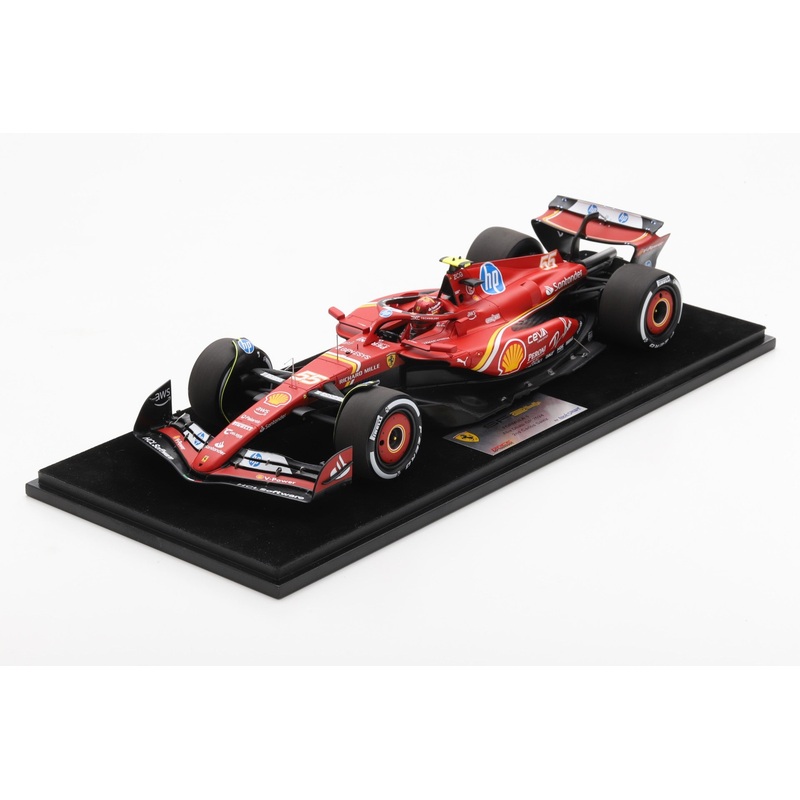 Looksmart Ferrari F1 SF-24 Team Scuderia #55 2nd Abu Dhabi GP (Sainz) Red 1:18