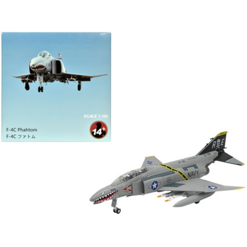 McDonnell Douglas F-4B Phantom II Fighter-Bomber Aircraft "Jolly Rogers/Sundowners" (2003) United States Navy 1/100 Diecast Model Airplane