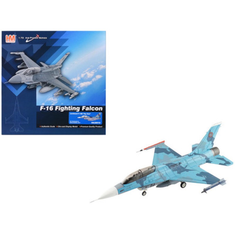 Lockheed F-16B Fighting Falcon Fighter Aircraft "Top Gun 04 Centennial of Naval Aviation" United States Navy "Air Power Series" 1/72 Diecast Model by Hobby Master