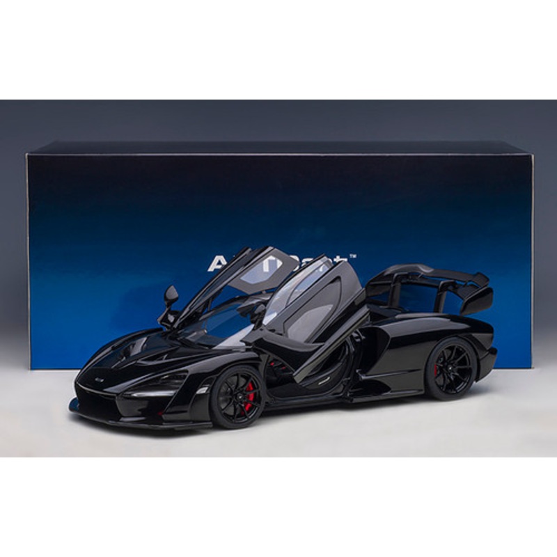 1/18 AUTOart Mclaren Senna (Stealth Cosmos Black with Carbon Accents) Car Model