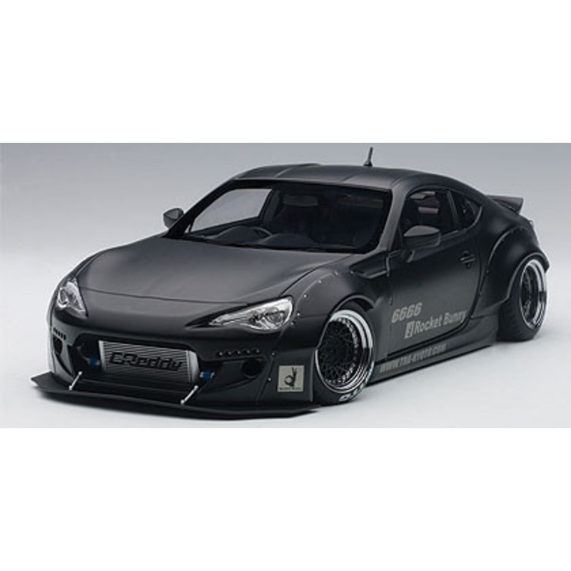 1/18 AUTOart Rocket Bunny Toyota 86 (Matte Black) Car Model