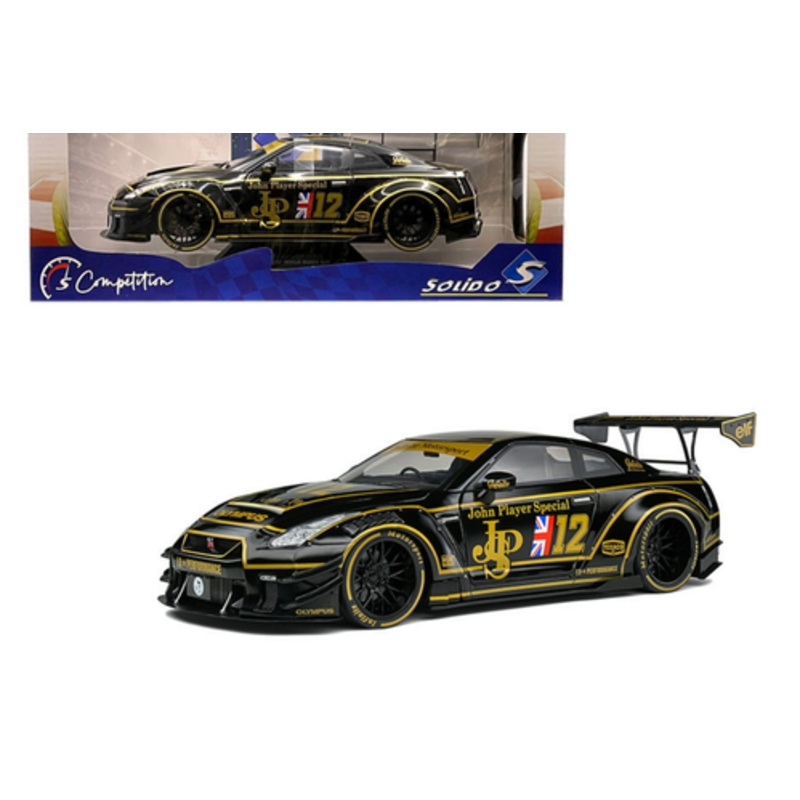 1/18 Solido Nissan GTR-R (R35) Liberty Walk Body Kit 2.0 #12 John Player Special Diecast Car Model