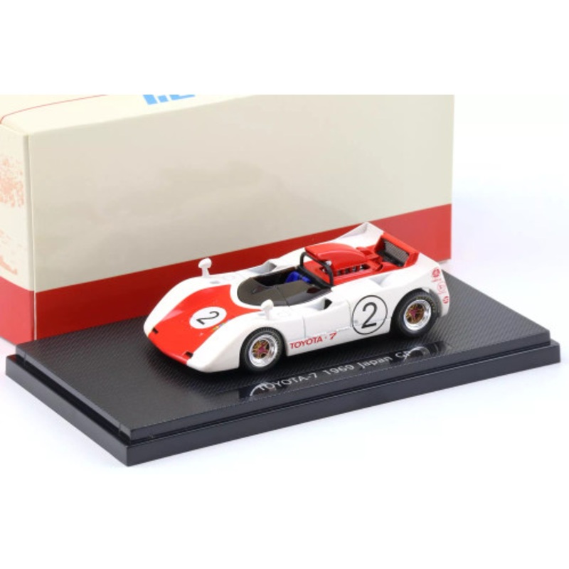 1/43 Ebbro 1969 Toyota 7 #2 5th Japan GP Toyota Motor Co. Hiroyuki Kukidome, Shihomi Hosoya Car Model