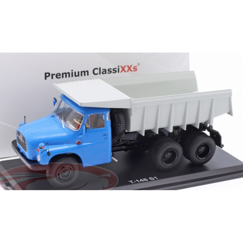 1/43 Premium Classixxs Tatra T148 S1 Dump Truck (Blue & Grey) Car Model