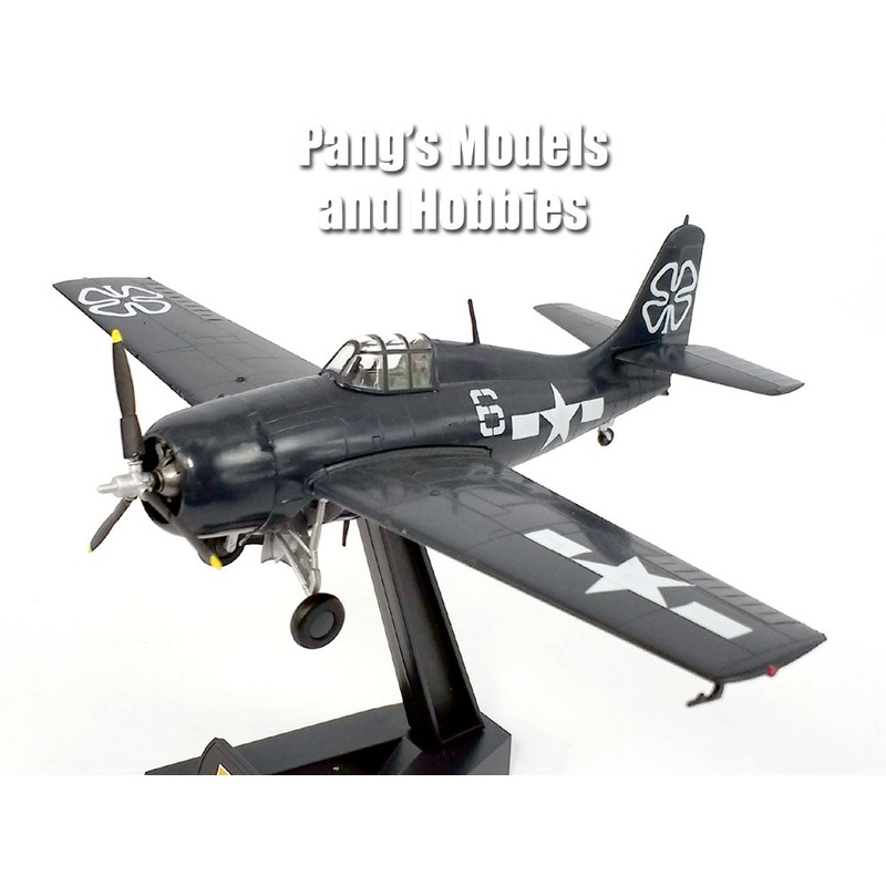 Grumman F4F Wildcat VC-93 USS Petrof Bay 1945 1/72 Scale Assembled and Painted Plastic Model by Easy Model