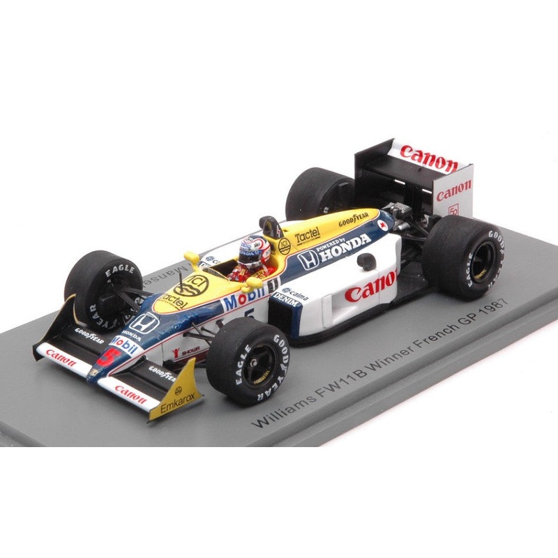 WILLIAMS FW11B NIGEL MANSELL 1987 N.5 WINNER FRENCH GP 1:43