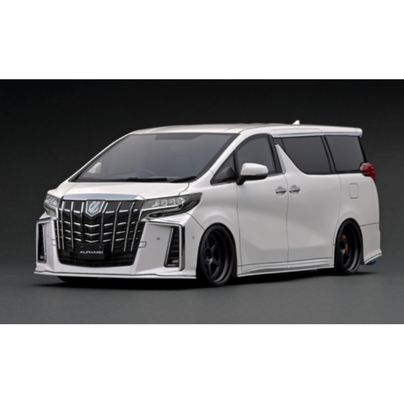 1/18 Ignition Model Toyota Alphard (H30W) Executive Lounge S Pearl White Resin Car Model