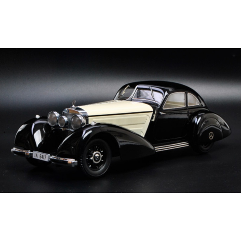1/18 KK-Scale 1936-1938 Mercedes-Benz Mercedes 540K (Black & White) Diecast Car Model
