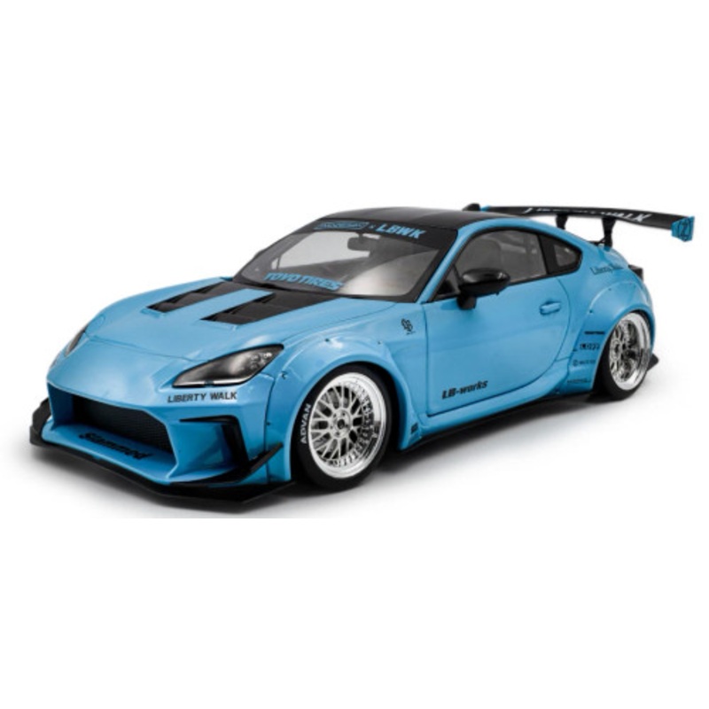 1/18 Solido 2024 Toyota GR86 LBWK (Baby Blue) Diecast Car Model