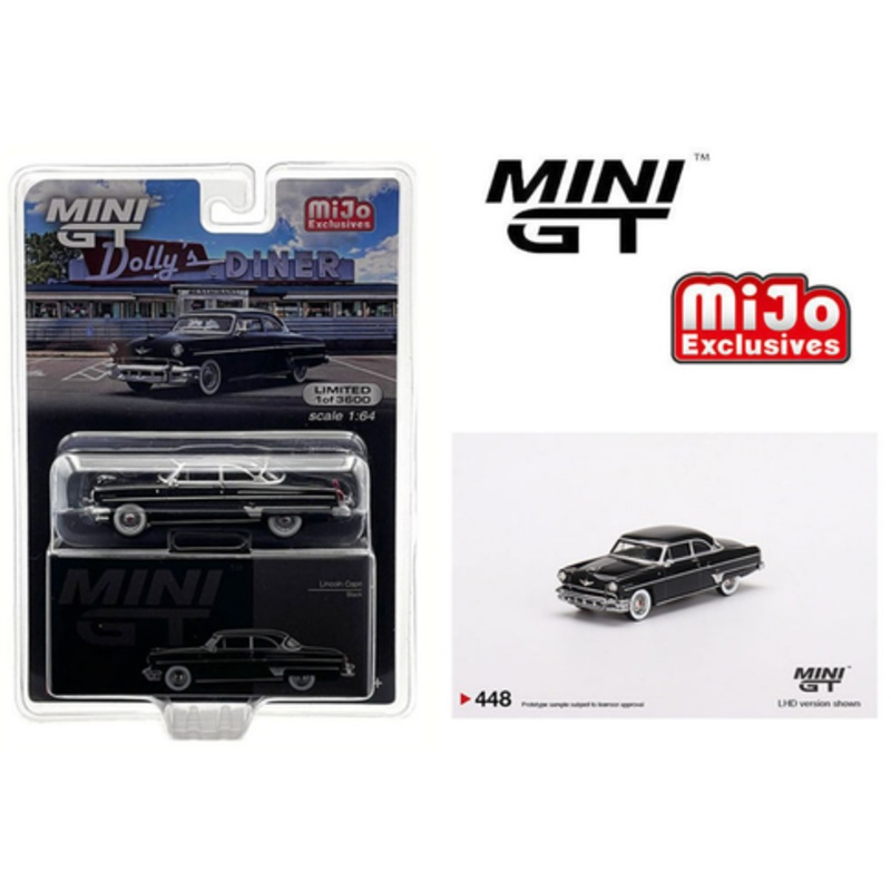 1/64 Mini GT 1954 Lincoln Capri (Black) Diecast Car Model