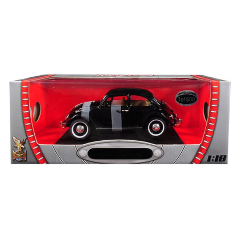 1967 Volkswagen Beetle Black Limited Edition to 600 pieces Worldwide 1/18 Diecast Model Car by Road Signature