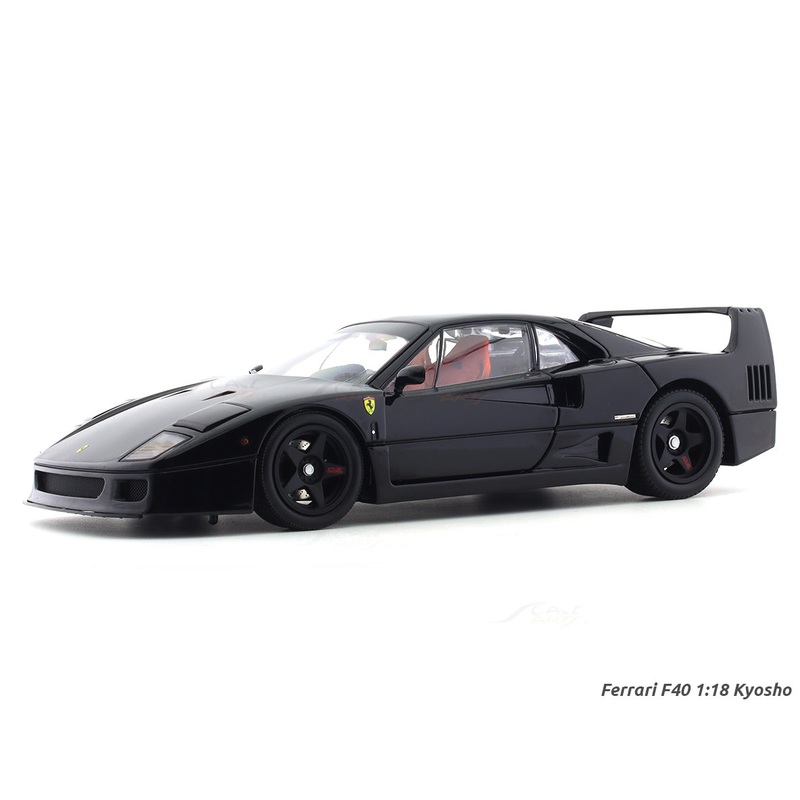 Ferrari F40 Black 1:18 Kyosho licensed premium diecast scale model car collectible