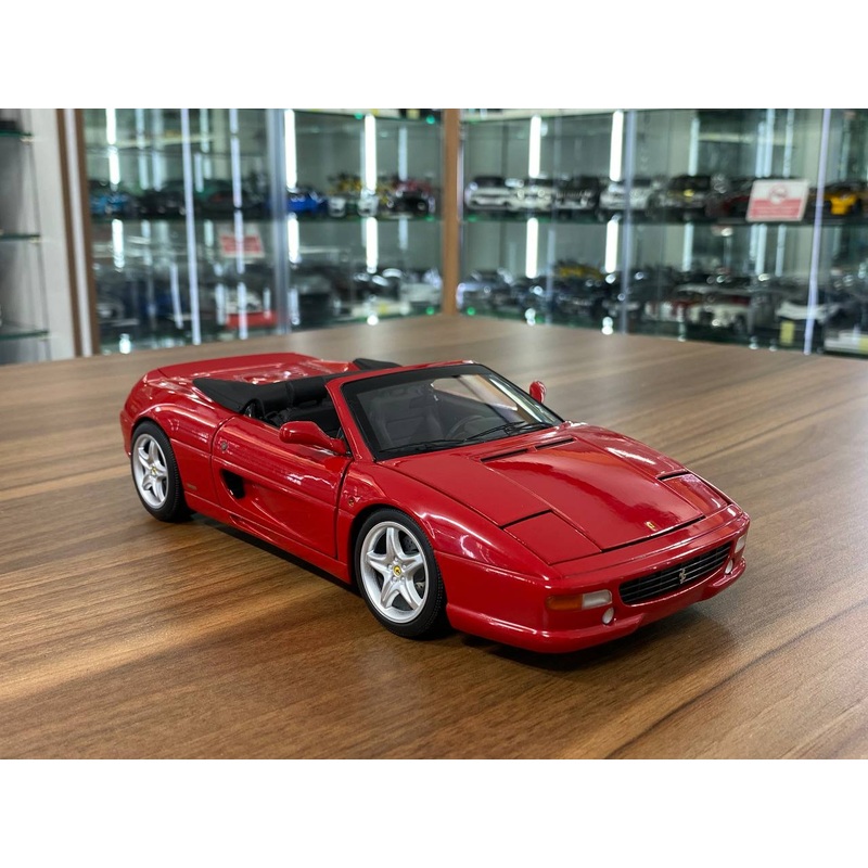 Hot Wheels Elite Ferrari F355 Spider - [1/18 Diecast, Red]