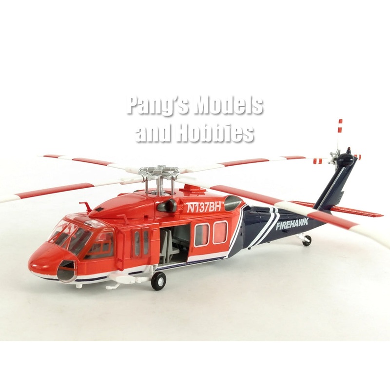 Sikorsky UH-60 Black Hawk S-70 Firehawk 1/72 Scale Assembled and Painted Plastic Model - Easy Model