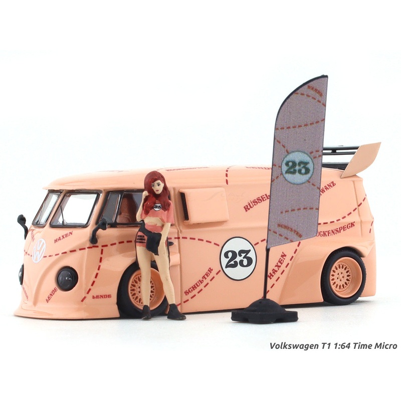 Volkswagen T1 Pink Pig 1:64 Time Micro diecast scale model collectible
