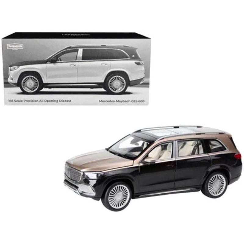 1/18 Paragon Mercedes Maybach GLS 600 (Gold & Black) Diecast Car Model