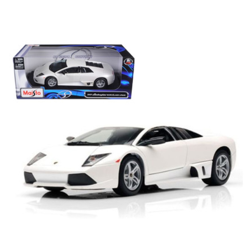 2007 Lamborghini Murcielago LP640 White 1/18 Diecast Model Car by Maisto