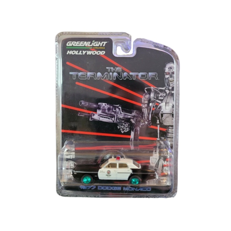 CHASE CAR 1977 Dodge Monaco The Terminator Movie (1984) Hollywood Series 19 1/64 Diecast Model Car by Greenlight