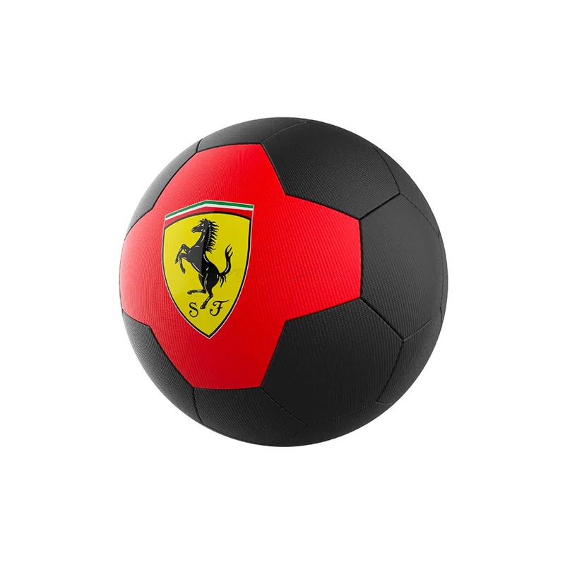 Ferrari Size 5 Soccer ball Black Red : licensed product
