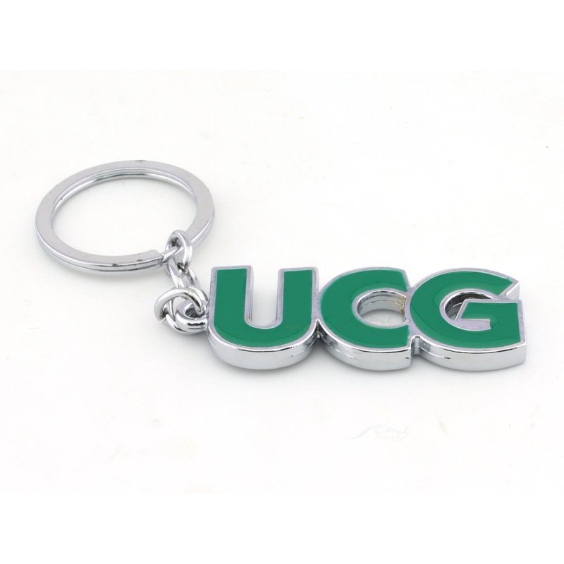 UCG logo chrome metal keyring / keychain