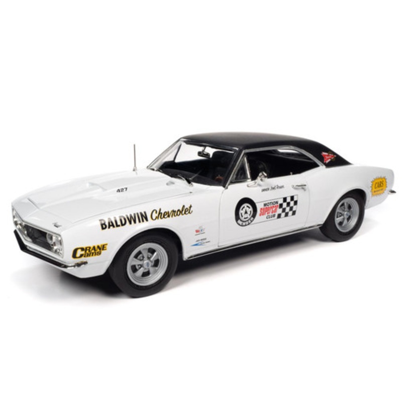 1/18 Auto World 1967 Chevrolet Chevy Camaro SS Baldwin Motion Diecast Car Model