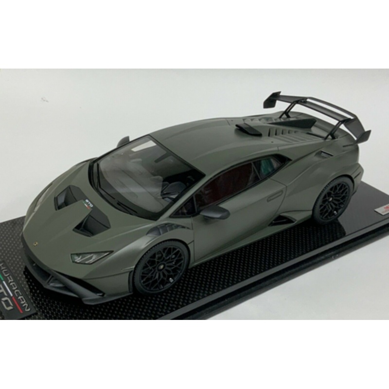 1/18 MR Collection Lamborghini Huracan STO Verde Turbine Green Resin Car Model Limited 25 Pieces