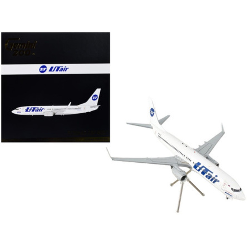 Boeing 737-800 Commercial Aircraft "UTair" White "Gemini 200" Series 1/200 Diecast Model Airplane by GeminiJets