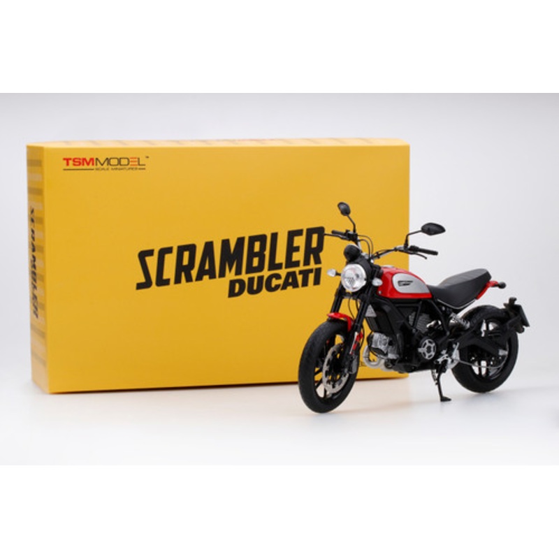 1/12 TSM Ducati Scrambler Icon 2015 Rosso Ducati Diecast Model