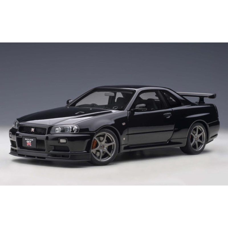 1/18 AUTOart Nissan Skyline GT-R GTR R34 V-Spec II (Black Pearl) Car Model