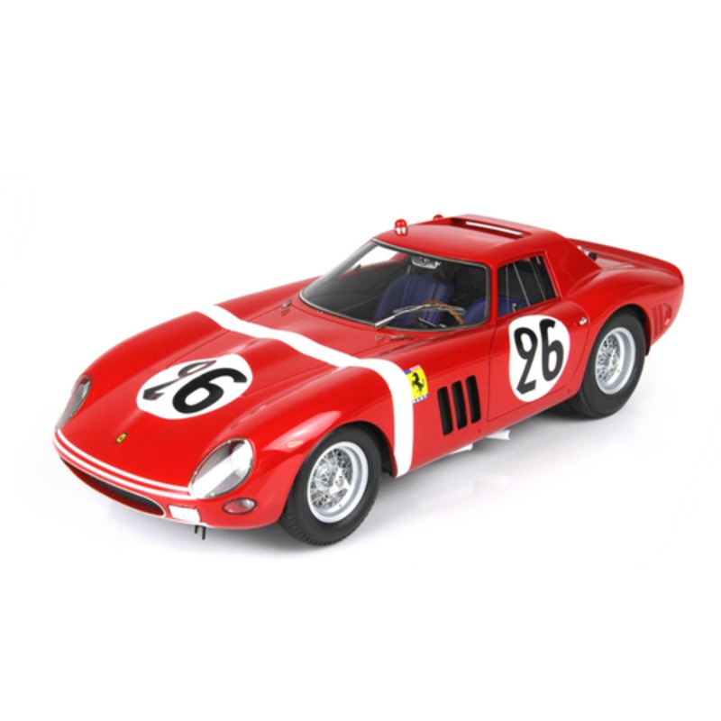 1/18 BBR Ferrari 250 GTO 24 H Le Mans 1964 S/N 5571 GT Car #26 Hugus - Rosinski Car Model Limited