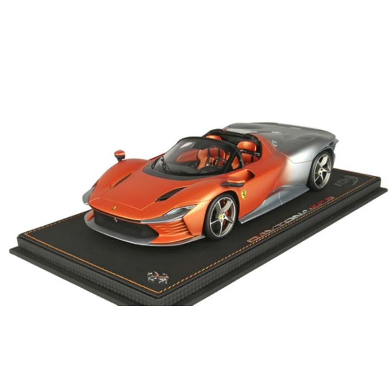 1/18 BBR Ferrari Daytona SP3 Icona Series (Matt Metallic Gray And Met Orange) Resin Car Model Limited 99 Pieces