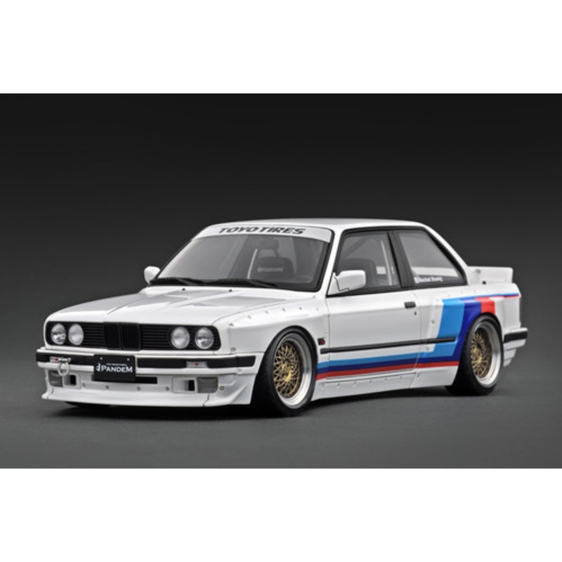 1/18 IG Ignition Model BMW E30 Pandem (White) Car Model