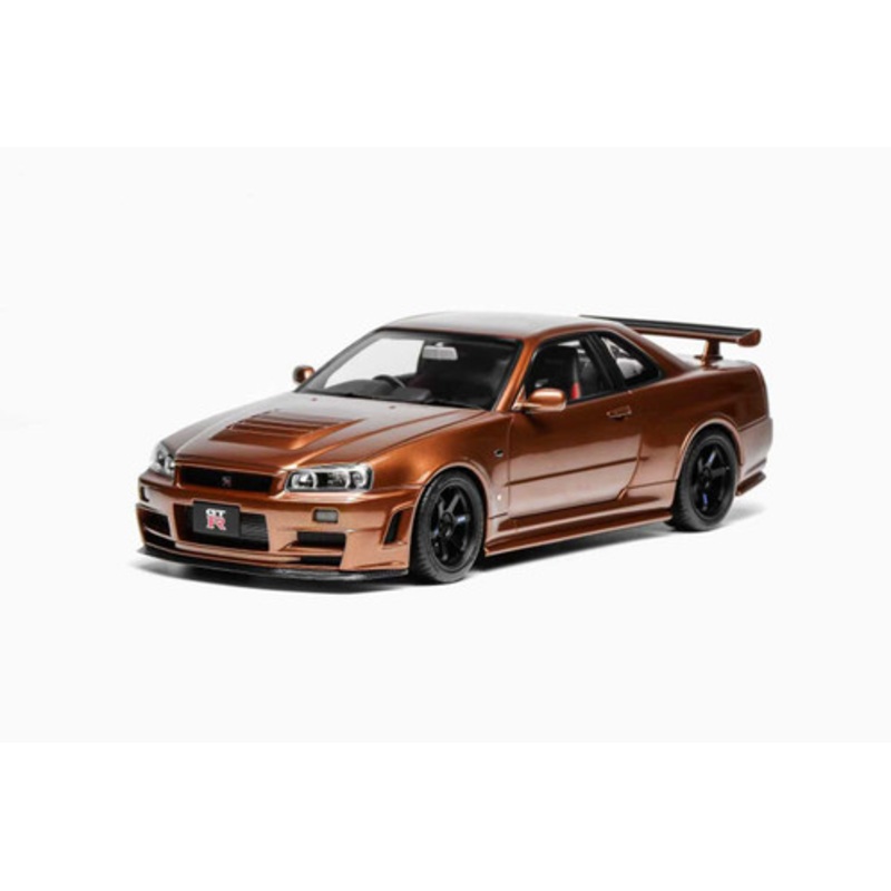 1/18 Motorhelix Nissan Skyline GT-R GTR R34 (Bronze Brown) Diecast Car Model