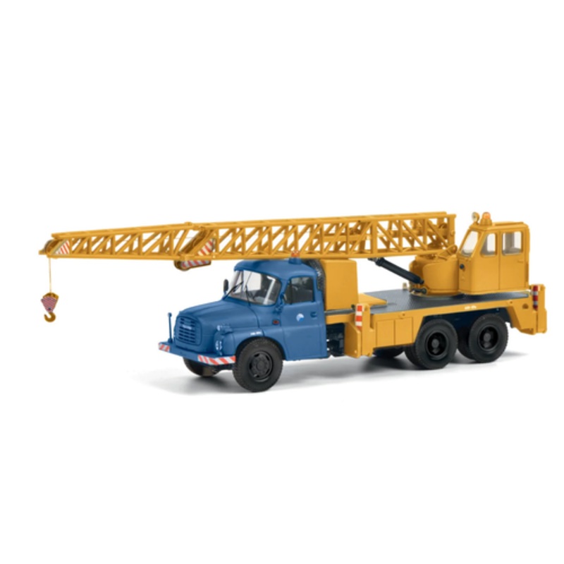 1/43 Schuco Tatra T148 Crane Truck (Yellow & Blue) Car Model