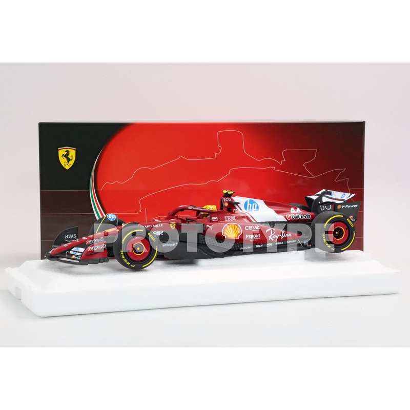 Ferrari - F1 SF-25 n44 (2025) 1:18 - Lewis Hamilton Winner China GP Sprint Polyfoam- BB