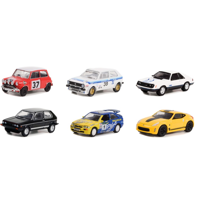 "Hot Hatches" Set of 6 pieces Series 2 1/64 Diecast Model Cars by Greenlight