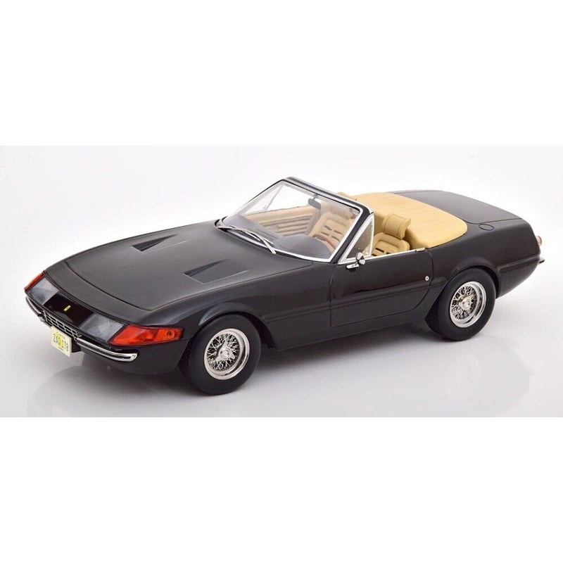 KK Scale 1969 Ferrari 365 GTB Daytona Spider Series 1 Black Miami Vice 1:18