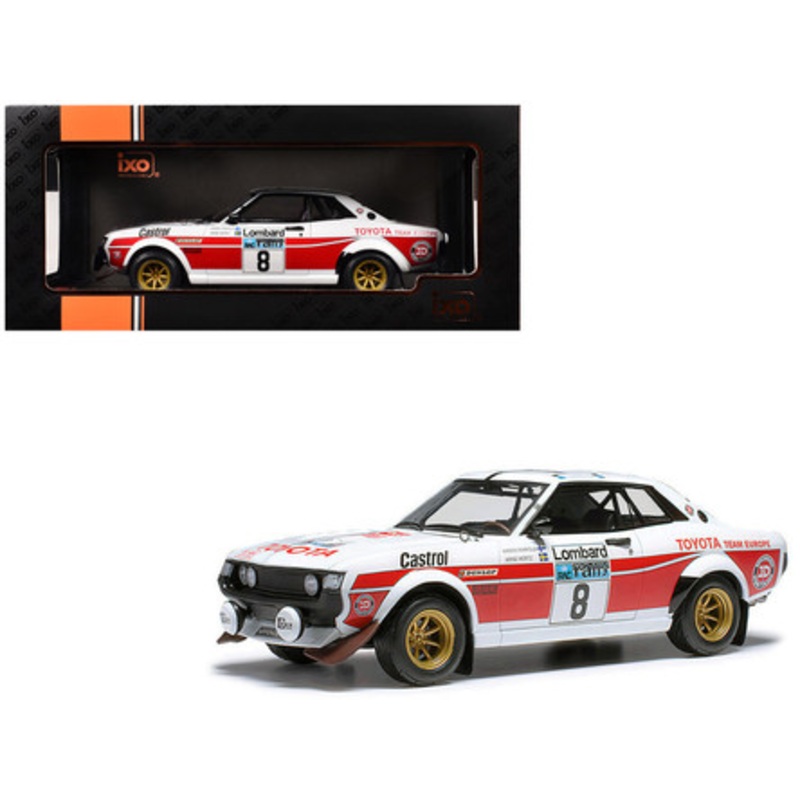 1/18 Ixo 1977 Toyota Celica 2000 GT (RA21) #8 RAC Rally Mikkola-A Hertz Diecast Car Model