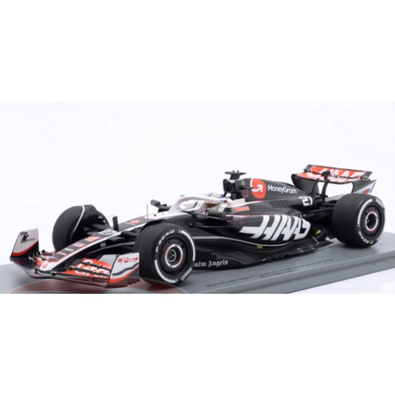 1/18 Spark 2024 Formula 1 MoneyGram Haas F1 Team VF24 No.27 9th Australian GP 2024  Nico Hulkenberg Car Model