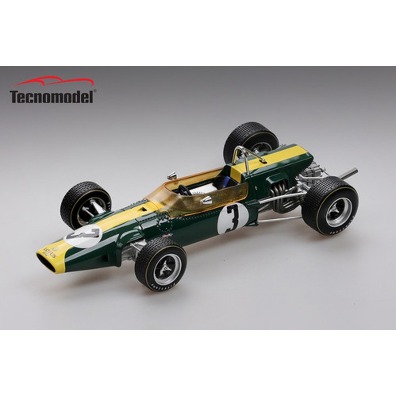 1/18 Tecnomodel Lotus 48 1967 F2 Spain GP Winner 1967 Car #3 Jim Clark Resin Car Model