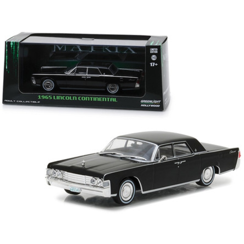 1965 Lincoln Continental Black "The Matrix" (1999) Movie 1/43 Diecast Model Car by Greenlight