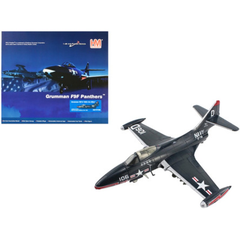 Grumman F9F-5 Panther Aircraft "Mig-15s Killer VF-781 Royce Williams" United States Navy "Air Power Series" 1/48 Diecast Model by Hobby Master