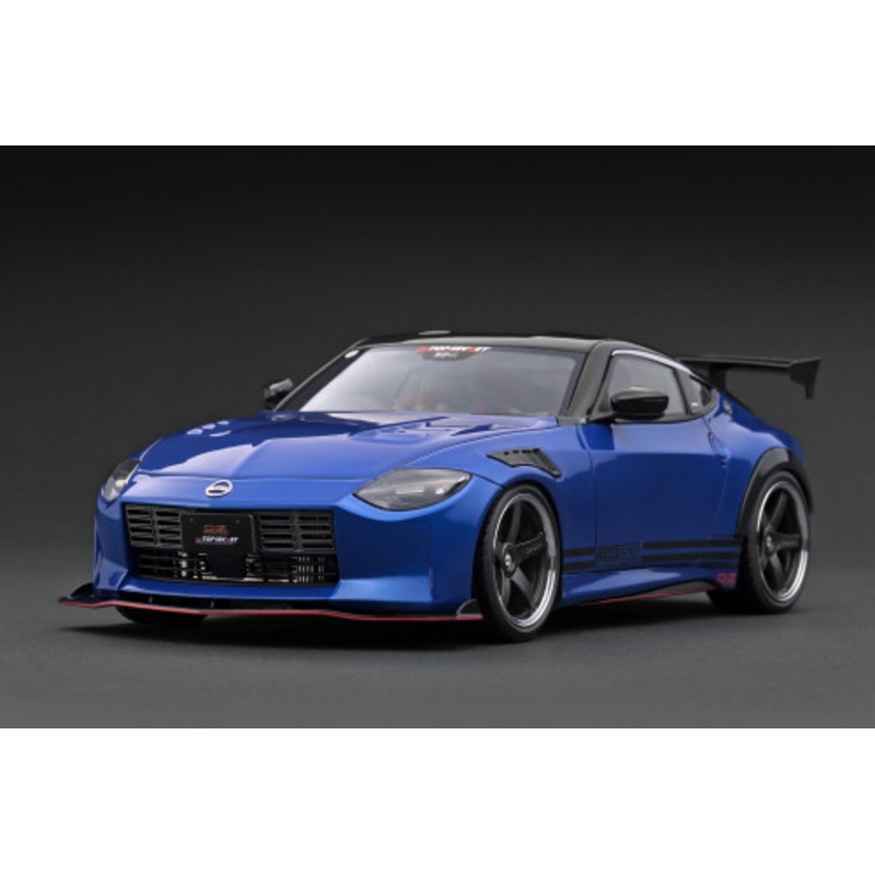 1/18 Ignition Model Nissan Fairlady Z (RZ34) Top Secret (Blue Metallic) Car Model