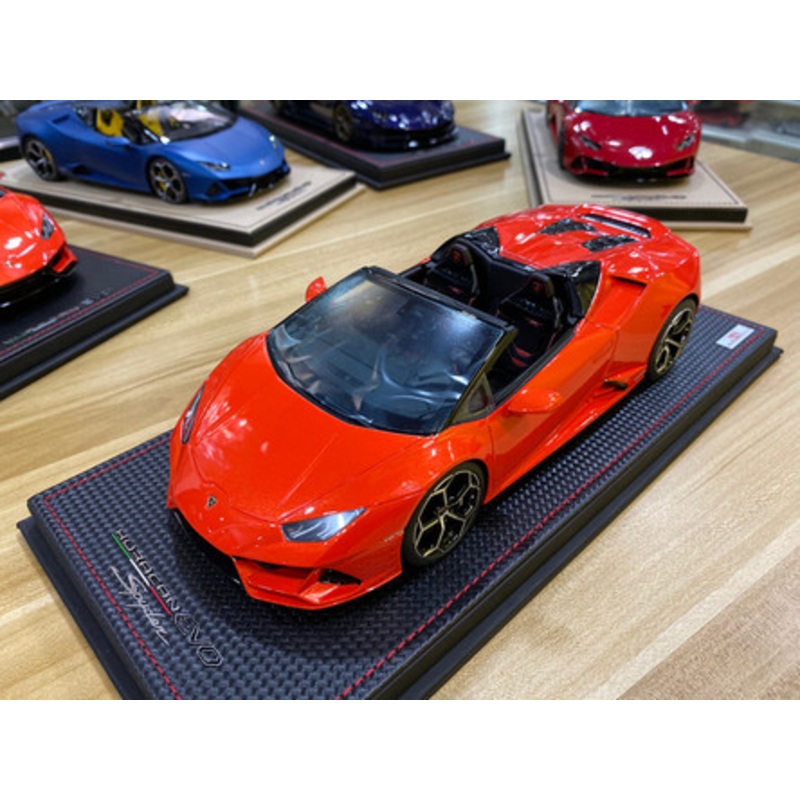 1/18 MR Lamborghini Huracan EVO Spyder (Arancio Xanto Red) Resin Car Limited Model