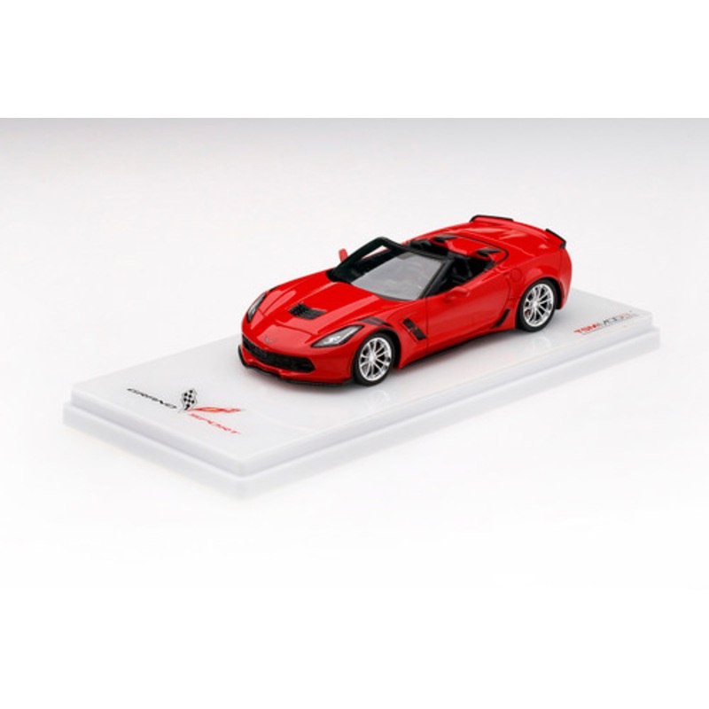 1/43 Chevrolet Corvette C7 Grand Sport Convertible 2017 Torch Red Resin Car Model