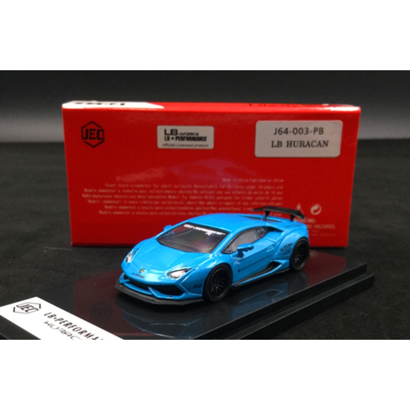 1/64 JEC LB works Aventador LP610-4 Blue Metallic Diecast Car Model