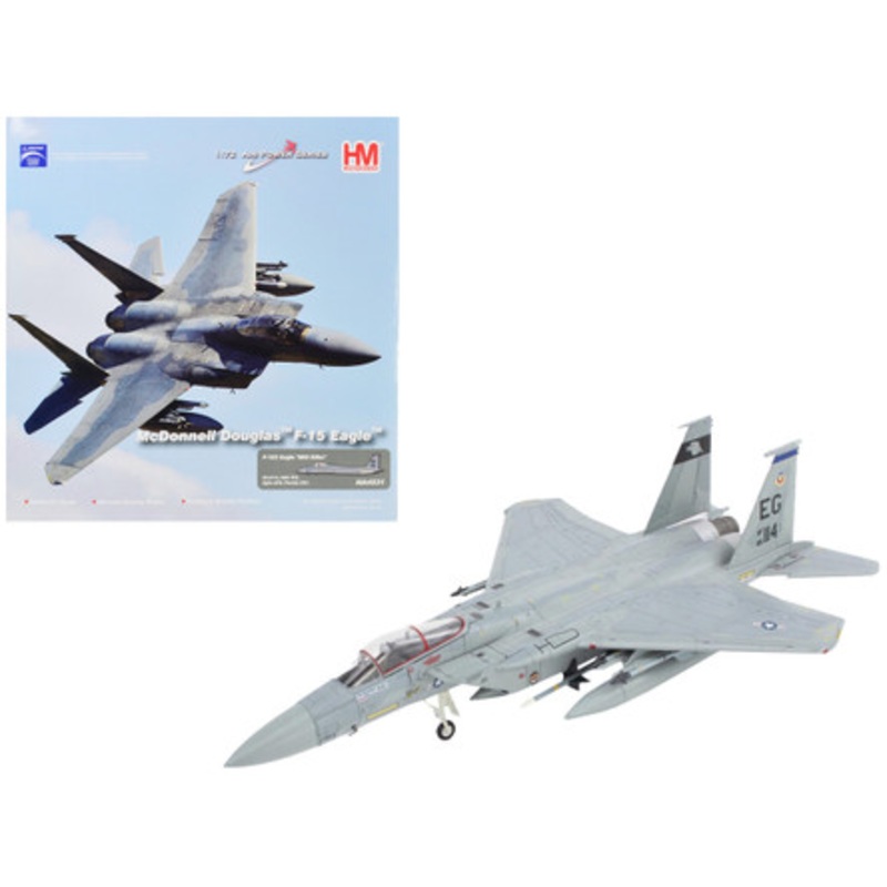 McDonnell Douglas F-15C Eagle Fighter Aircraft "58th Tactical Fighter Squadron Eglin Air Force Base Florida" (1991) United States Air Force "Air Power Series" 1/72 Diecast Model by Hobby Master